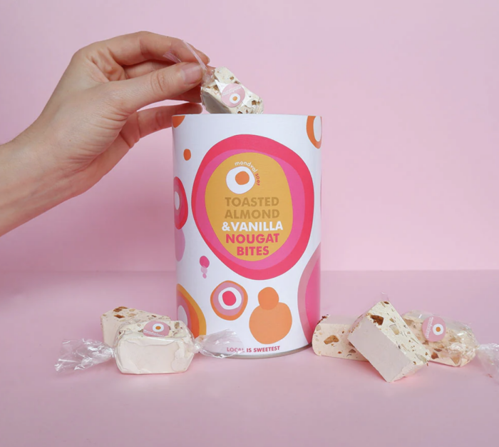 Toasted Almond & Vanilla Bean Nougat Bites Gift Tube